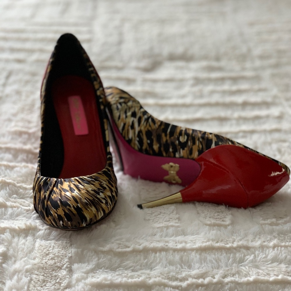Betsy Johnson Leopard Heels